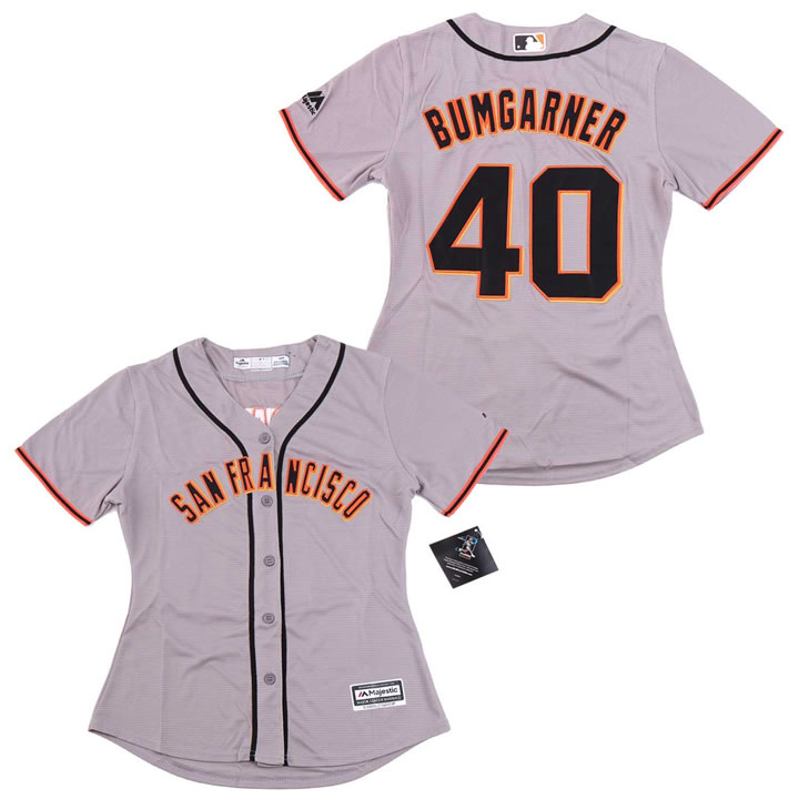 Women Giants 40 Madison Bumgarner Gray Cool Base Jersey,We sell and wholesale Women Giants 40 Madison Bumgarner Gray Cool Base Jersey on line form chian!